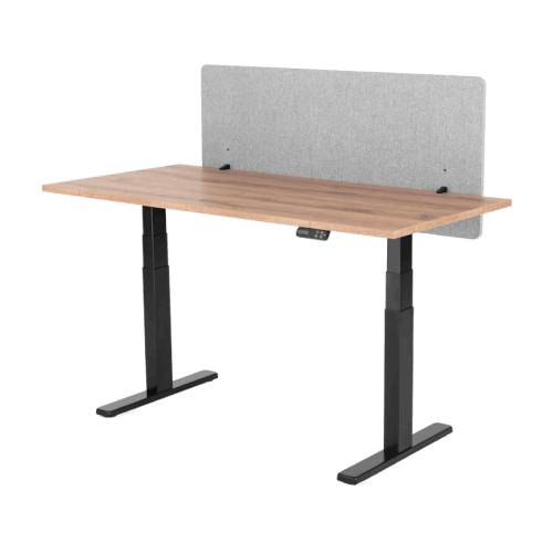 Liftor Silent, Ekran akustyczny na biurko 155 x 60 cm, jasnoszary