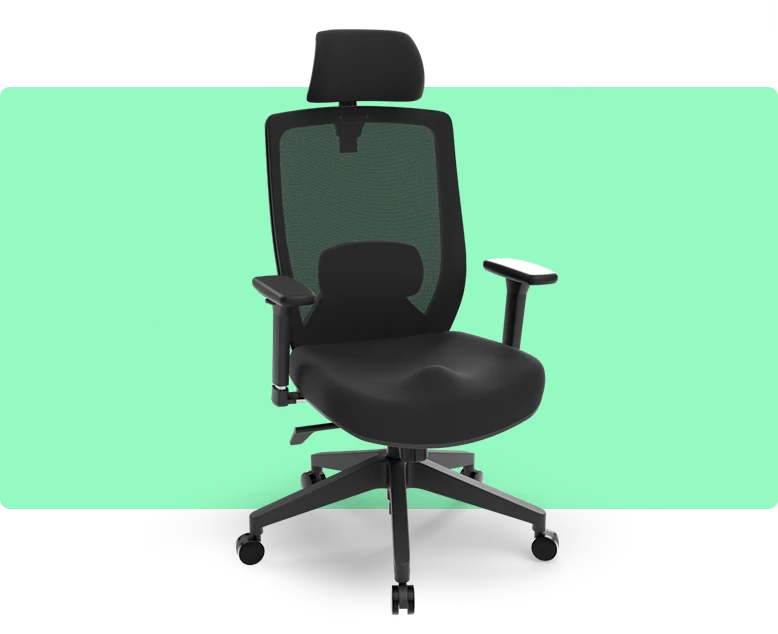 Fotel biurowy ergonomiczny Liftor Space, czarny